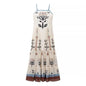 Fashion Sling Flower Embroidery Picture Tulle Dresses