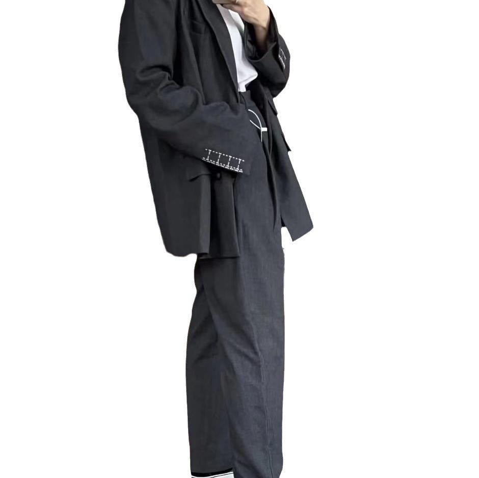Women's Spring Korean Style Loose Temperament Slimming Straight Suits