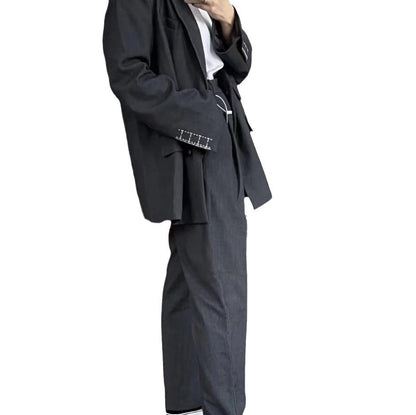 Women's Spring Korean Style Loose Temperament Slimming Straight Suits