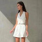 Women's Summer Commuting Fashion Backless Halter Simple Suits