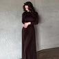 Women's Autumn Round Neck Long Sleeve Waist Suits