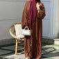 Turkish Contrast Color Inlaid Thin Edges Dresses