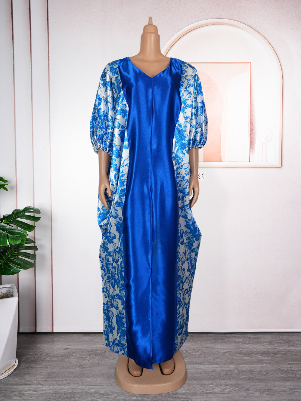 Women's Ethnic Style Robe African Printing Color Dresses