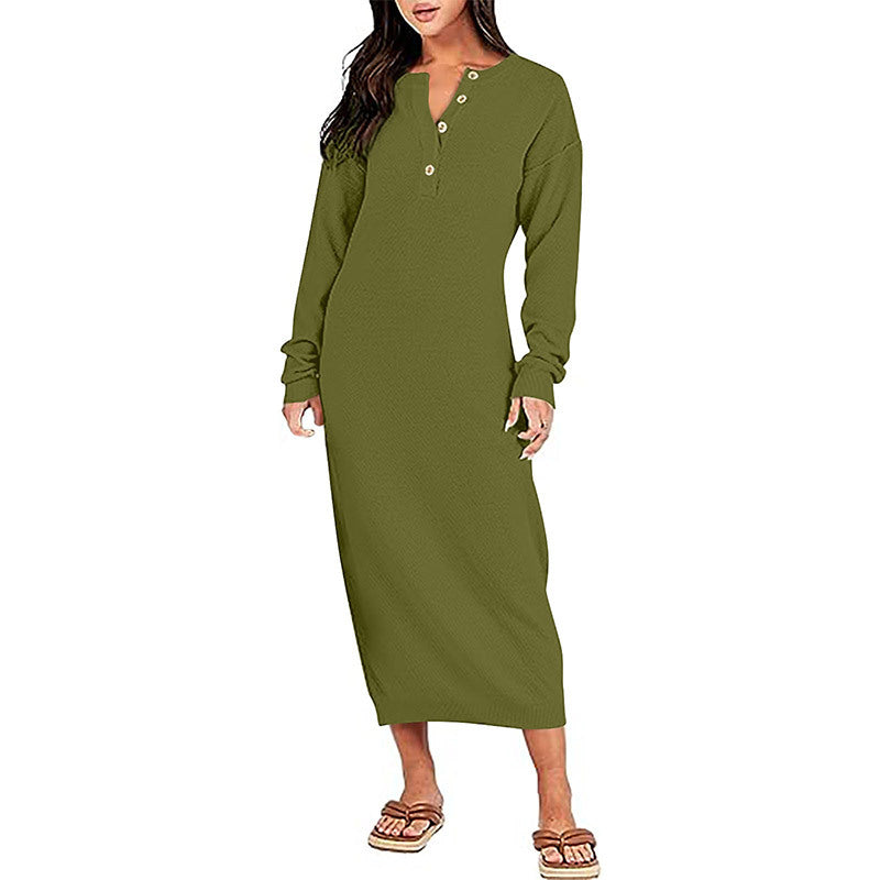 Overknee Long Slimming Versatile Woolen High Waist Skirts