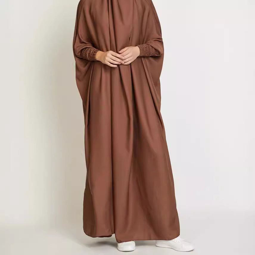 Turkish Solid Color Loose Large Robe Dresses
