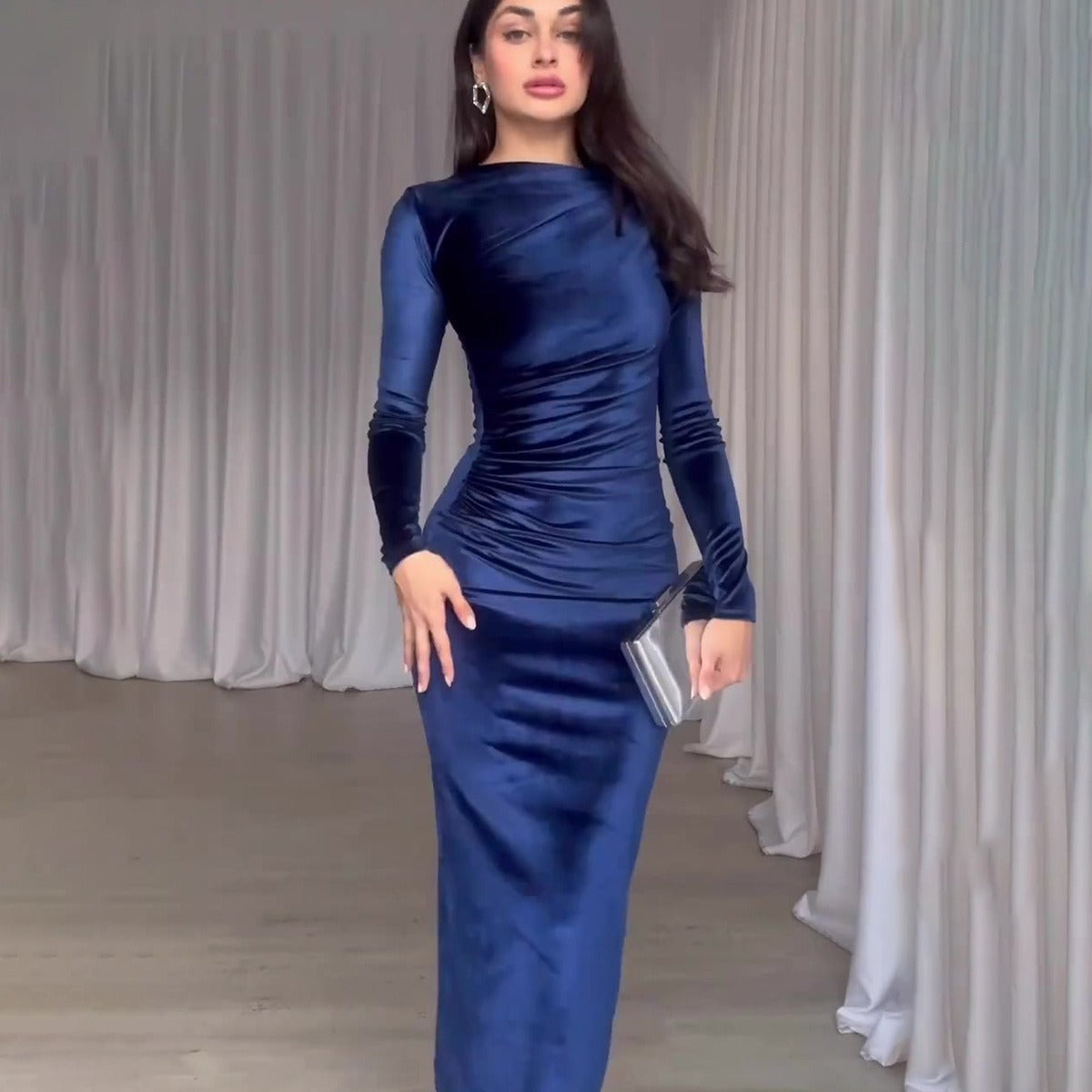 Women's Slim Fit Sexy Waist Trimming Irregular Dresses