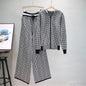 Women's Glamorous Slouchy Hooded Two-piece Knitted Suits