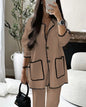 Women's Fashion Casual Loose Solid Color Two-piece Suits