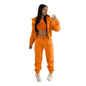 Women's Fashion Wear Brushed Hoody Hooded Leisure Suits