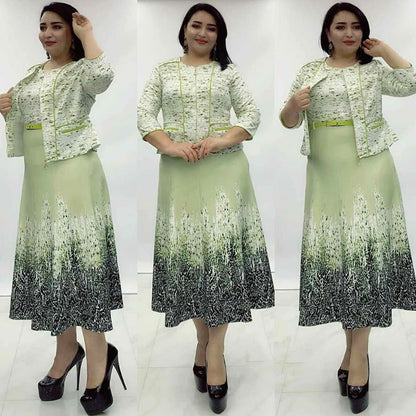 Women's African Wear With Slim Dress Professional Suits