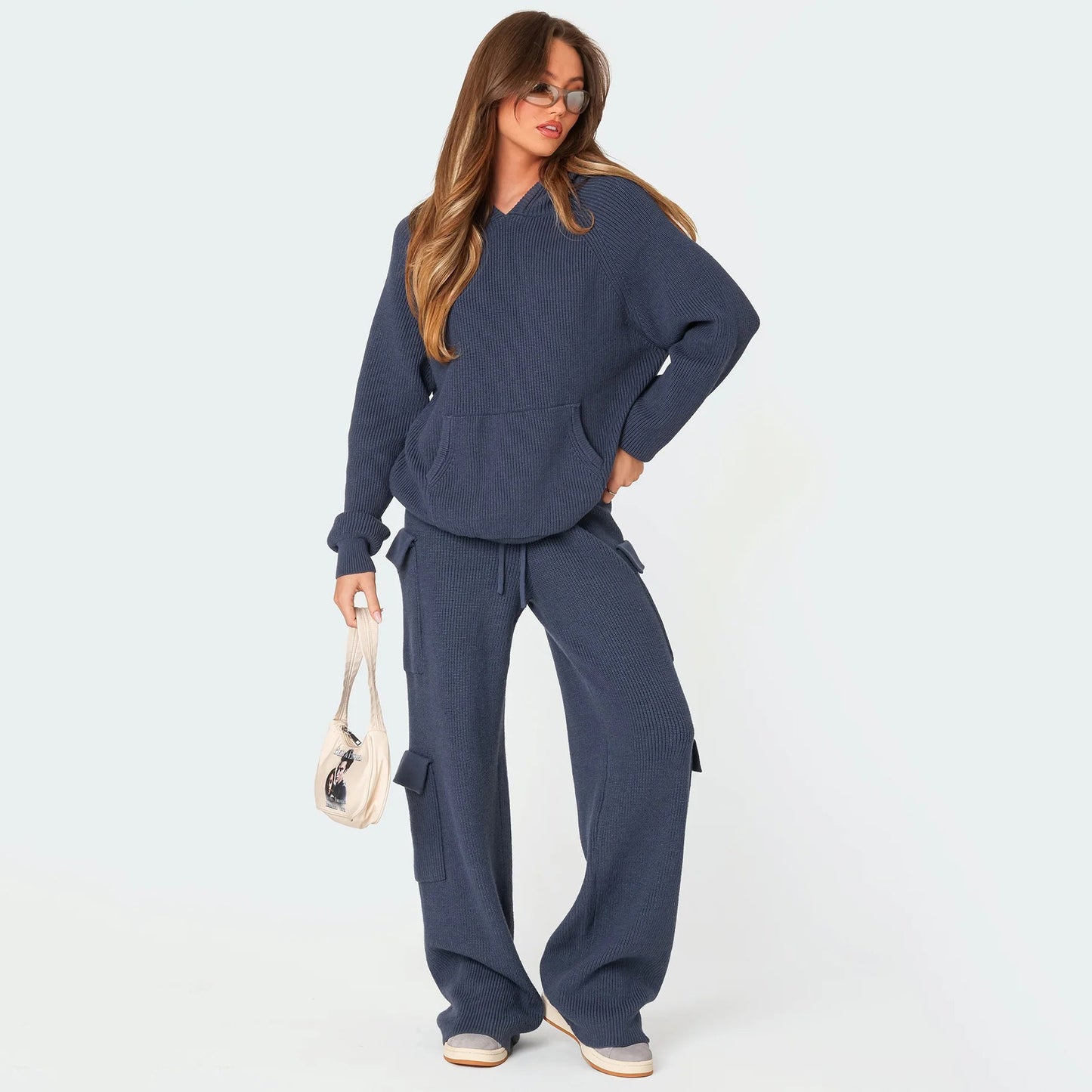 Women's Glamorous Fashion Hooded Sports Casual Suits