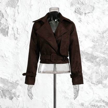 Women's Fashionable Trendy Retro Personality Pure Color Coats