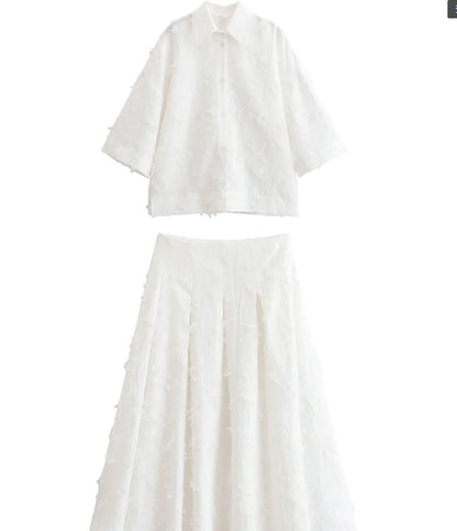 Women's Attractive Temperamental Tassels Feather Shirt Suits