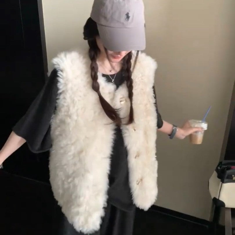 Fur Thickened Female Winter Fashion Thickening Coats
