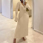 Women's Knitted Dress Casual Waist Tight Large Dresses