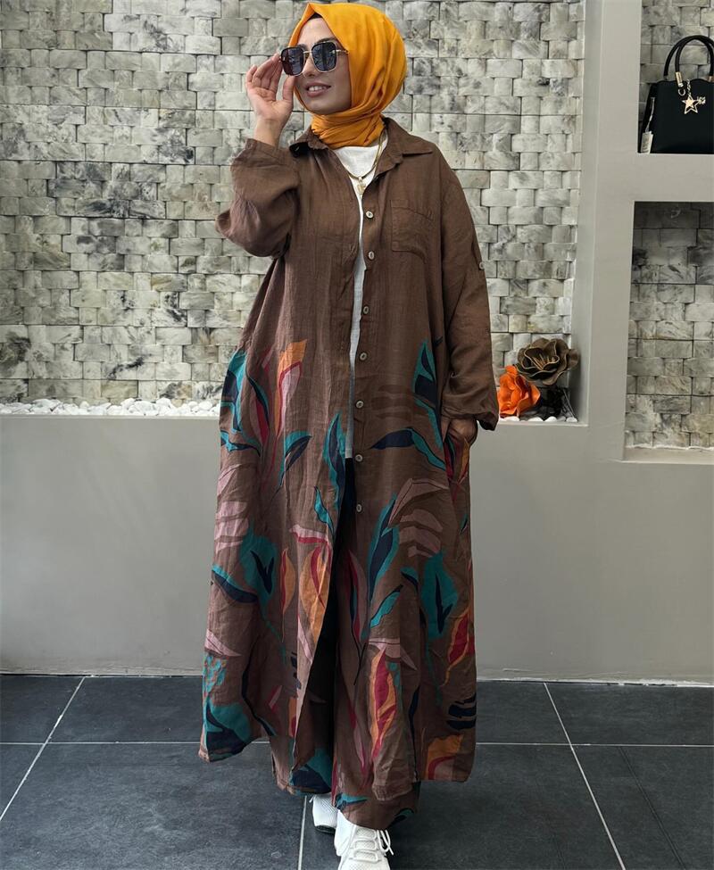 Women's Loose Fashion Printed Long Casual Wide Suits