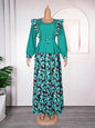 Women's African Wear Printed Dress Temperament Commute Dresses