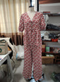 Women's Slouchy Elegant Comfort Casual Floral Suits