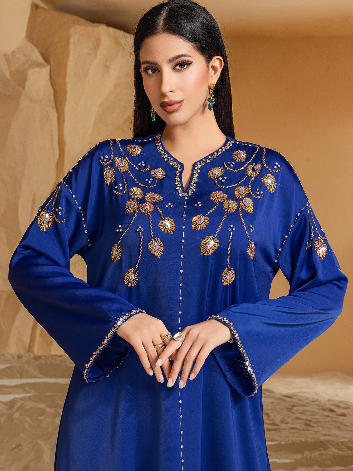 Dream Blue Saudi Arabia Diamond Dress Dresses