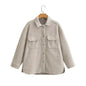 Women's Comfortable Fashion Solid Color Woolen Coats