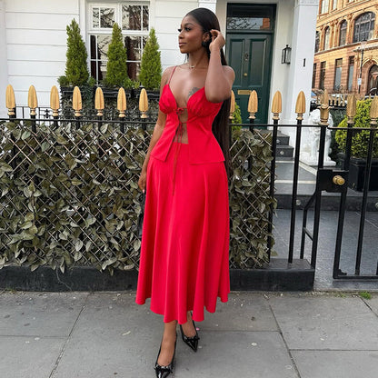 Women's Summer Fashion Sexy Sling High Waist Suits