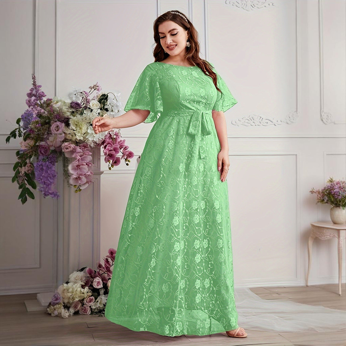 Women's Bridesmaid Dress Fashion Elegant High Waist Dresses