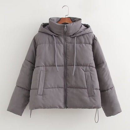Women's Winter Simple Warm Thickened Hooded Cotton Coats