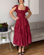 Dress Holiday Lace Backless Cake Ruffled Dresses