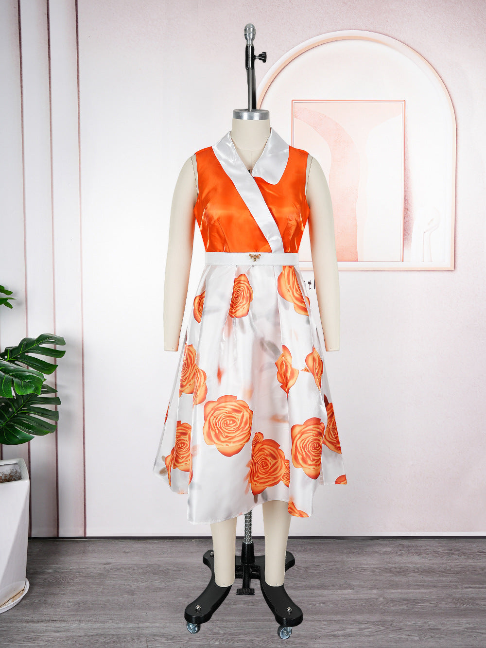 Women's African Retro Sleeveless Summer Sexy Print Dresses