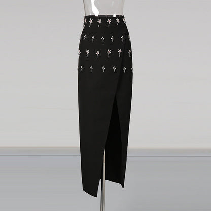 Two-piece Set Fashion Bead Diamond Inlaid Suits
