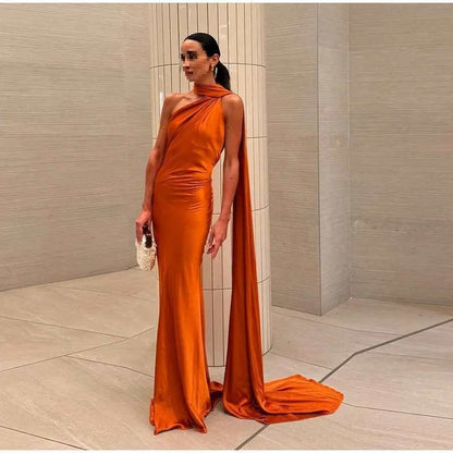 Light Mature Woman Summer Ribbon Halter Dresses