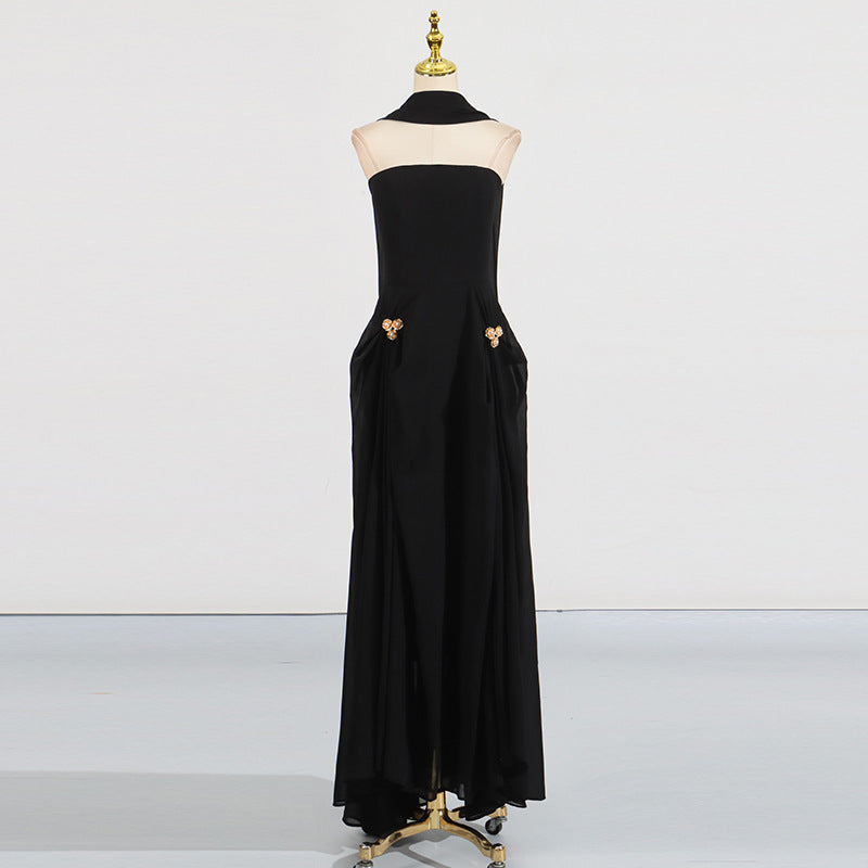 High-grade Dress Summer Tube Twisted Buckle Dresses
