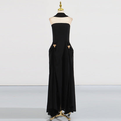 High-grade Dress Summer Tube Twisted Buckle Dresses