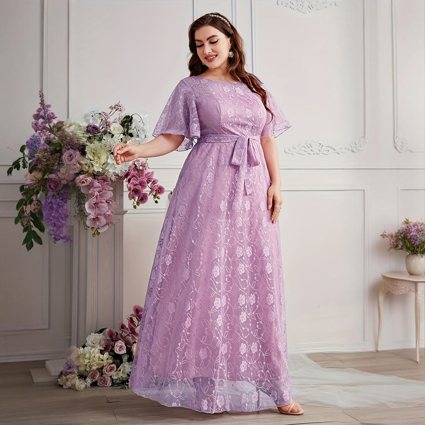 Women's Bridesmaid Dress Fashion Elegant High Waist Dresses