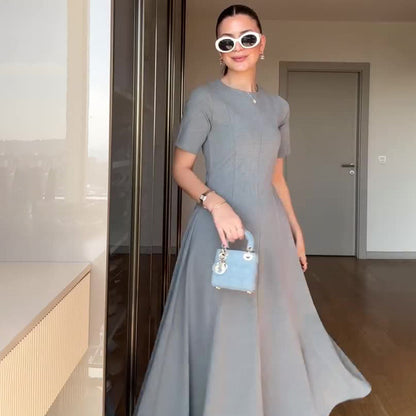 Summer Retro Elegance Sleeve Dress Casual Dresses