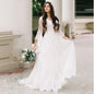 Women's Sleeve Lace Loose Elegant Pregnant Graphy Wedding Dresses