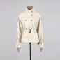 Women's High-grade Stand Collar Double Breasted Belt Coats