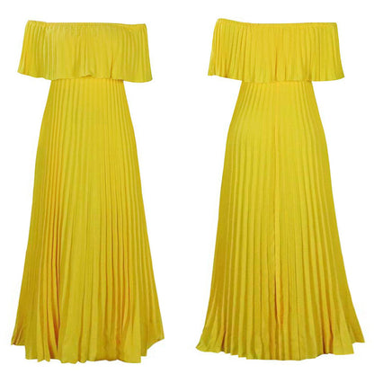 Women's Classy Sexy Pleated Maxi Dress Dresses