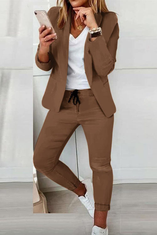 Women's Classic Trendy Casual Fashion Set Suits