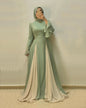 Women's Autumn Fashion Color Contrast Patchwork Large Dresses
