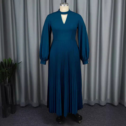 Small Stand Collar Banquet Dress Autumn Skirts