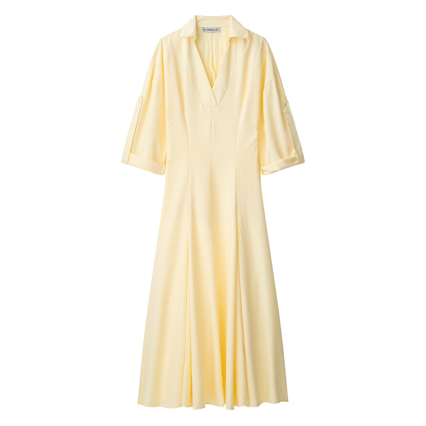 Summer Lapel Shirt Trench Solid Color Dresses