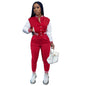 Women's Color Matching Single-breasted Stitching Long Sleeve Suits