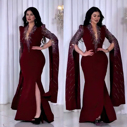 Women's Light Luxury Fashion Dress Rhinestone Style Dresses