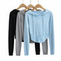 Fishbone Knitting Hooded High Waist Knit Suits