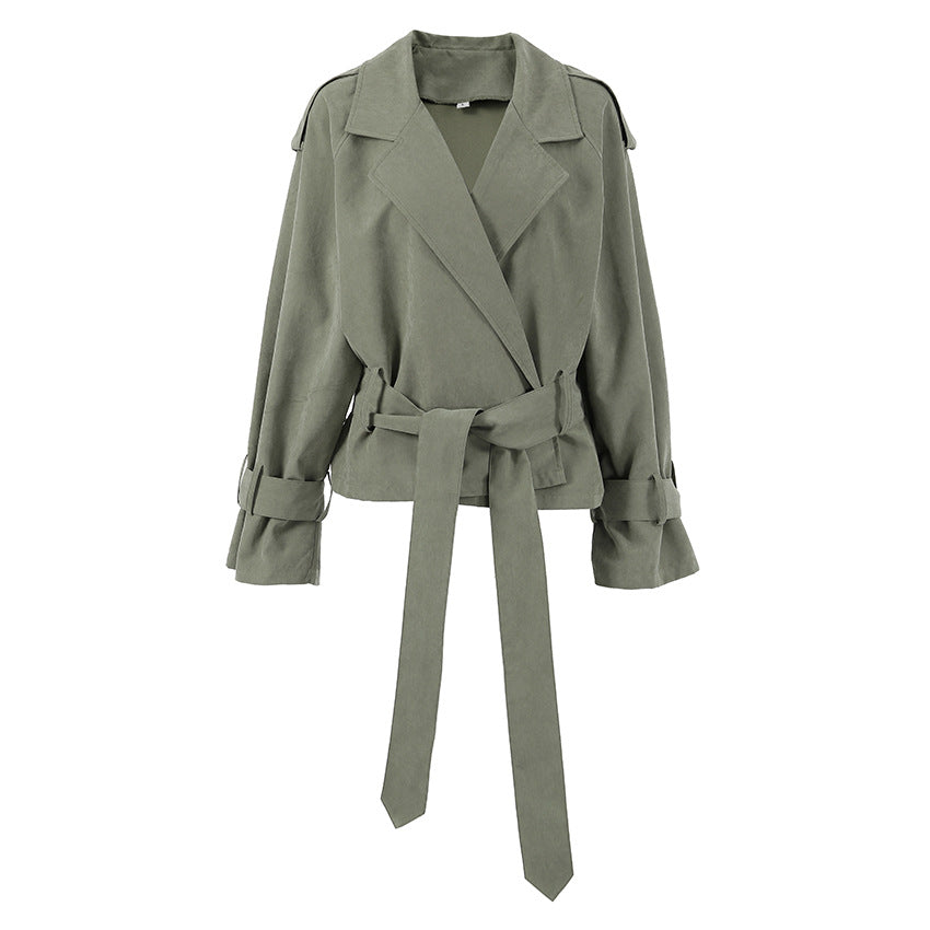 Women's High-grade French Style Large Lapel Trench Coats