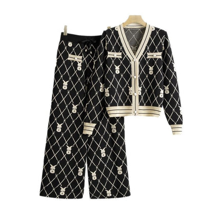 Women's Slim Fit High Waist Wide Leg Suits