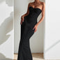 Long Dress Waist Slimming Ribbon Tube Dresses