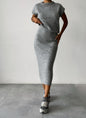 Women's Sleeveless Pullover Slim Fit Long Dress Sweaters