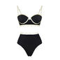 Swimsuit Black Niche High Grade Hollow Out Cutout Beach Pants One Piece Swimsuit Set Women